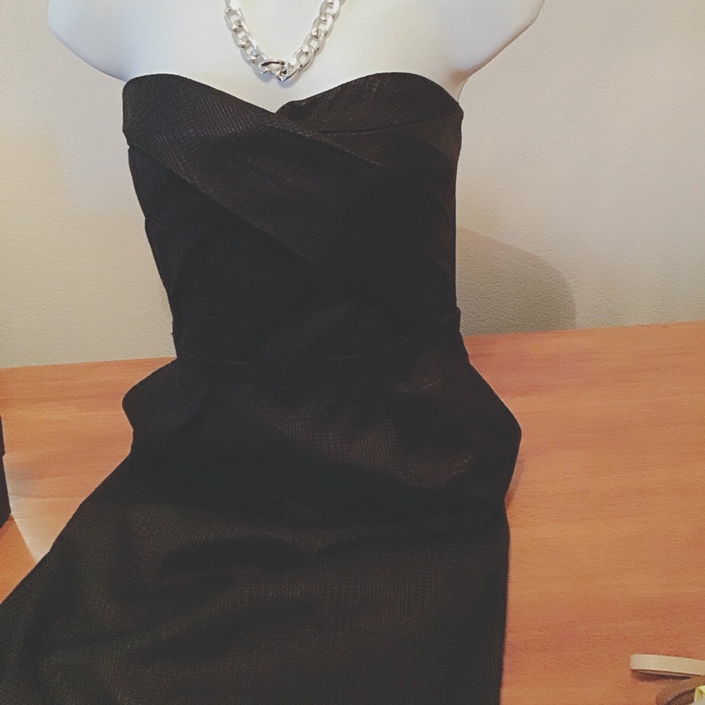 Banana Republic Black Strapless Dress
